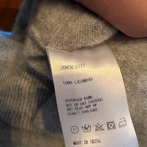 100% cashmere. Cozy Gray Women's Pants. - Picture 4 of 5